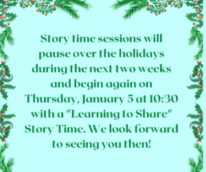 story time will pause