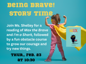 Being Brave! Story Time (Poster (Landscape) (24 × 18 in)) (1)