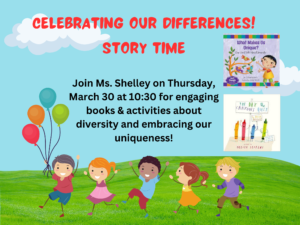 Celebrating Our Differences! Story Time (Poster (Landscape))